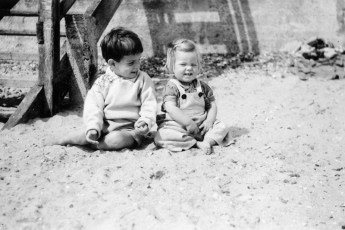 1950 Roger & Rosemary at the Seaside