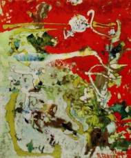 Red & Green Abstract 1971