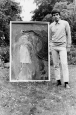 1964 spring. Syd with-one of his paintings