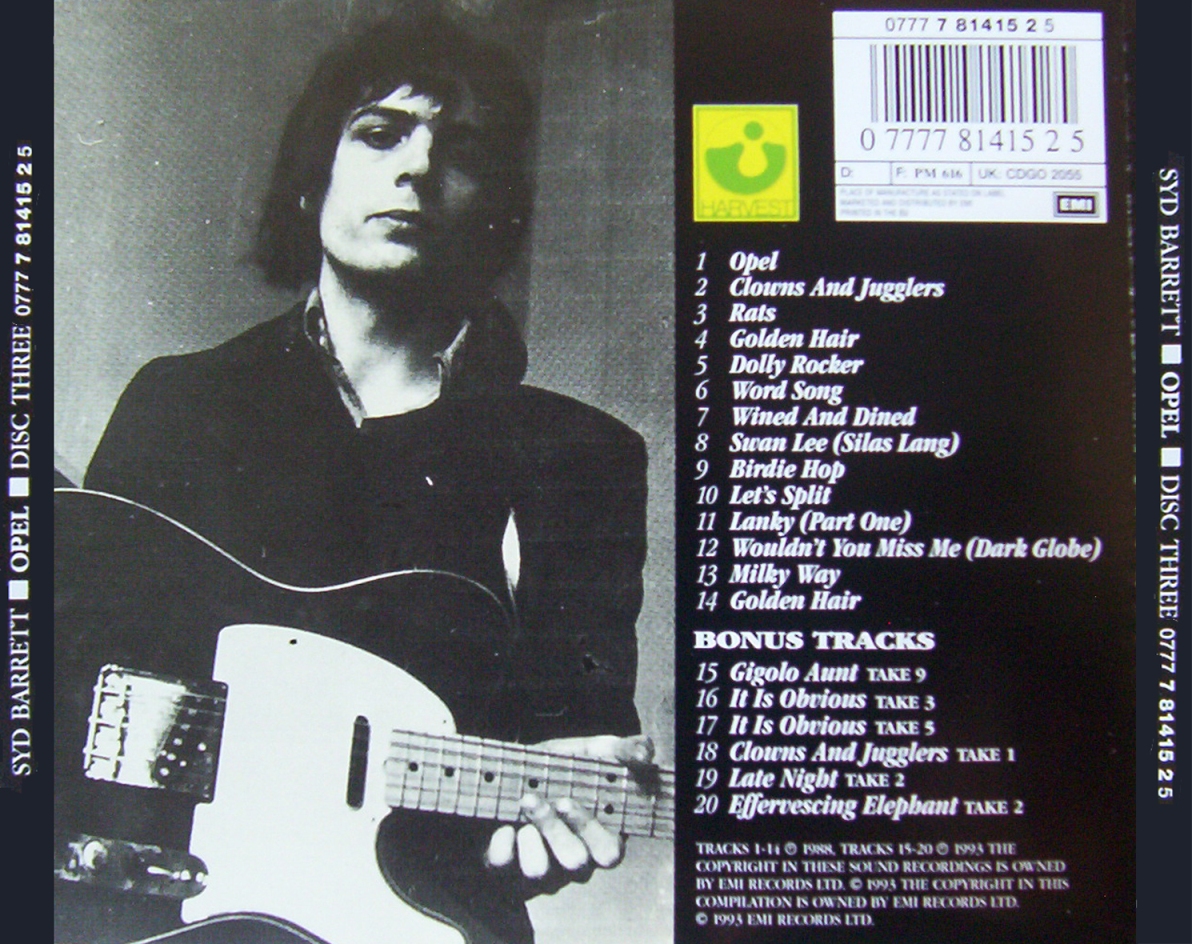 Syd's Recordings - Syd Barrett