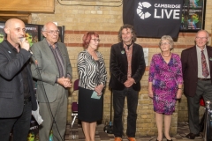 Unveiling of the artwork at the Corn Exchange