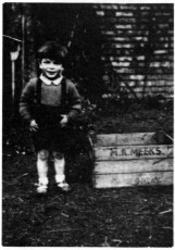 1949c. Roger in Glisson Rd garden