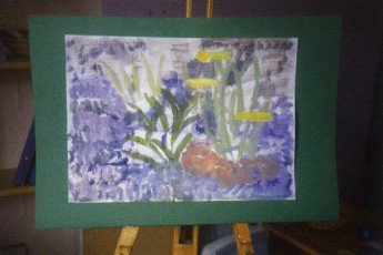 Daffodils, on easel 2004-6