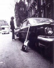 1969 Autumn Syd outside his Earls Ct flat - by Mick Rock