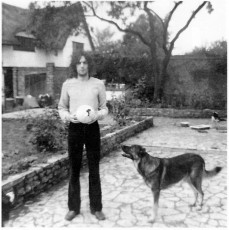 1970 Syd with Steve Marriots dog, Essex